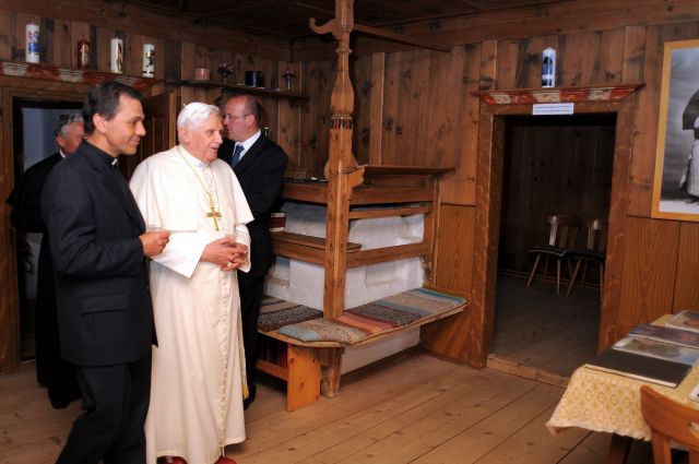 La visita del Papa ad Oies, San Giuseppe Freinademetz Immagine: La visita del Papa ad Oies